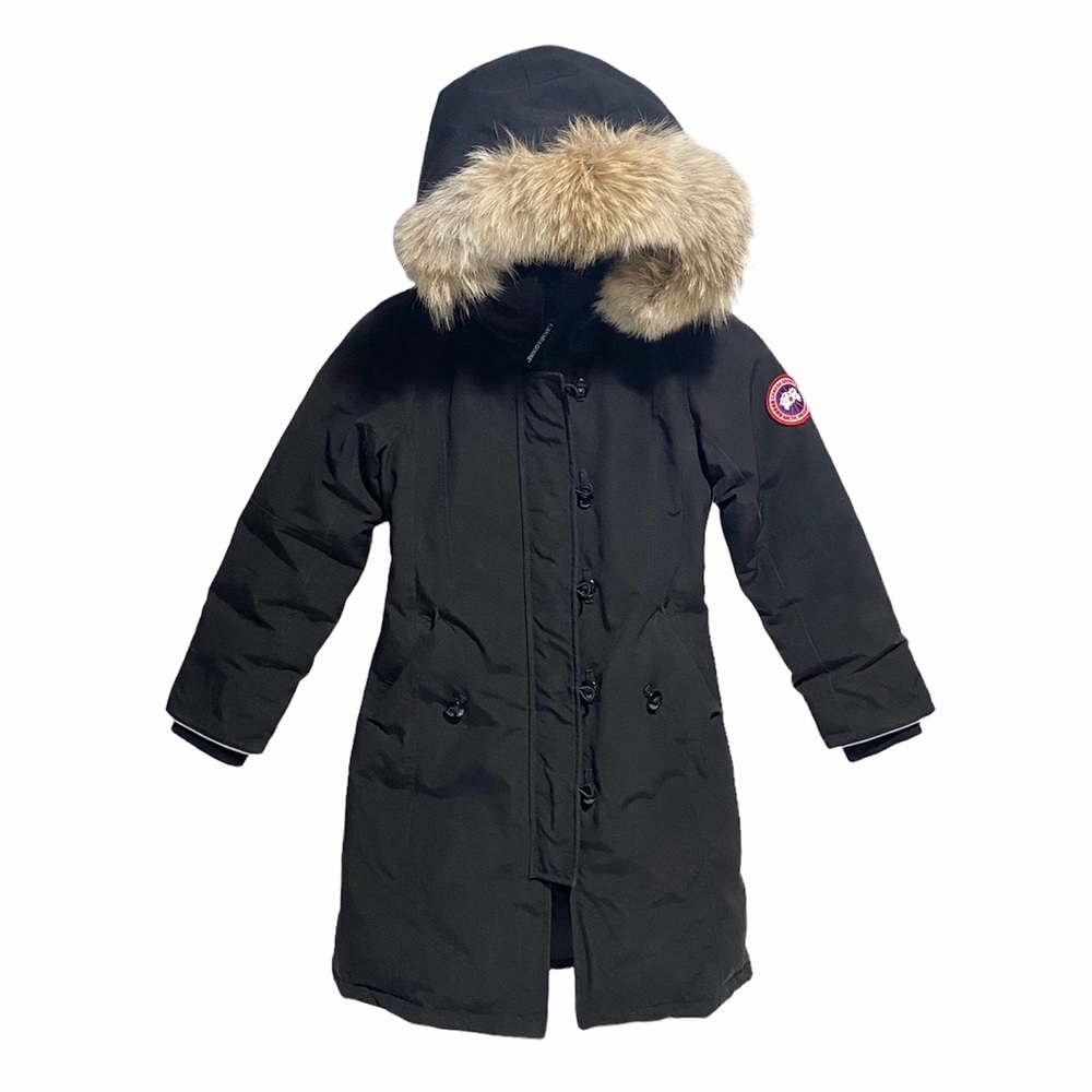 Kids Canada Goose Jacket Brittania Parka with Removable Fur Trim